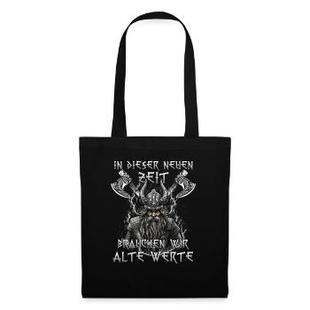 Walhalla Erbe Geschenk für Odin-Fans - Stoffbeutel - Schwarz - Vorne