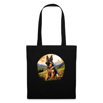 Dog Shepherd - Tote Bag - black - Front