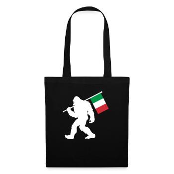 Italien - Stoffbeutel - Schwarz - Vorne
