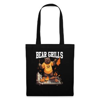 Bear Grills Barbecue BBQ Grillades Camping Sauvage - Sac en tissu - noir - Devant