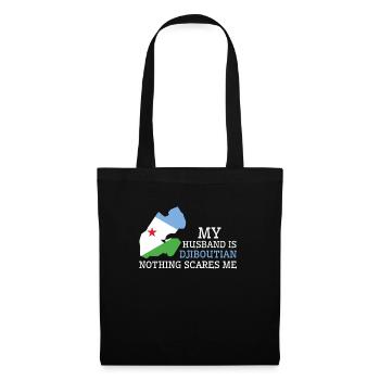 Nothing Scares Me My Wife Is Djiboutian Husband - Tote Bag - black - Front