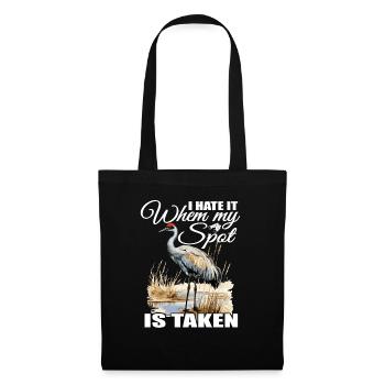 "I hate it when my place is taken" - Tote Bag - black - Front