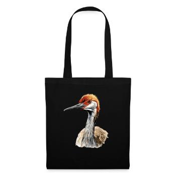 Vogelbeobachtung Sandhill Crane Nebraska Sandhill - Stoffbeutel - Schwarz - Vorne