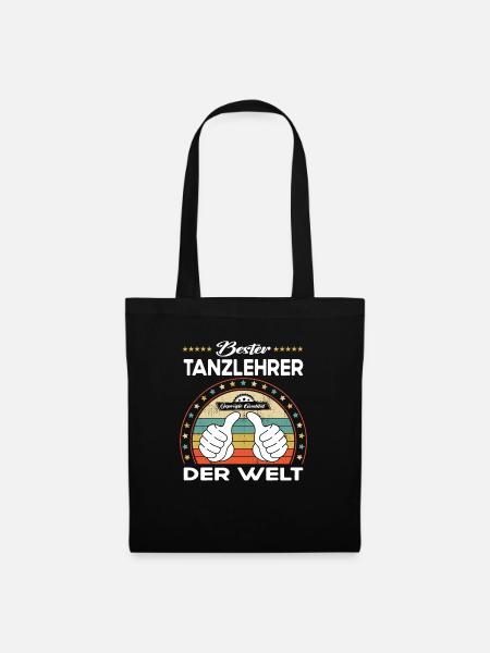 Bester tanzlehrer der Welt - Stoffbeutel - Schwarz