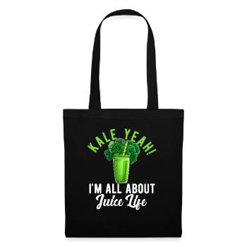 Jus Hommes Femmes Presse-agrumes Cleanse Smoothie Juice - Sac en tissu - noir - Devant