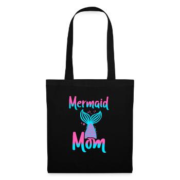 Fête d’anniversaire sirène famille assortie - Sac en tissu - noir - Devant