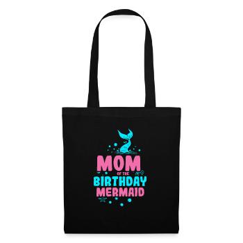 Fête d’anniversaire sirène famille assortie - Sac en tissu - noir - Devant