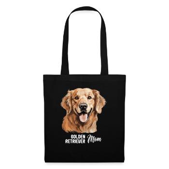 Hund Golden Retriever - Stoffbeutel - Schwarz - Vorne