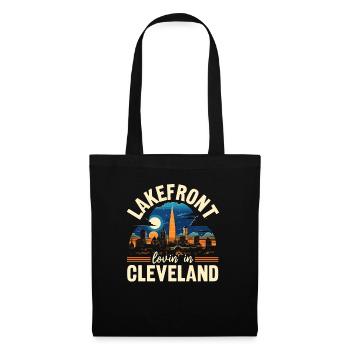 État de Cleveland, Ohio, États-Unis, États-Unis - Sac en tissu - noir - Devant