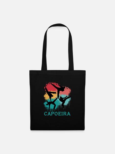 Capoeira Retro - Stoffbeutel - Schwarz