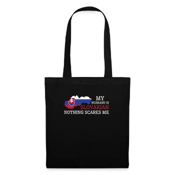 Nothing Scares Me My Wife Is Slovakian Husband - Tote Bag - black - Front