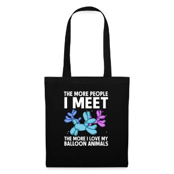 Balloon Animal Party Balloon Artist - Tote Bag - black - Front