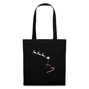 Santa Is Coming Candies Christmas Candy Canes - Tote Bag - black - Front