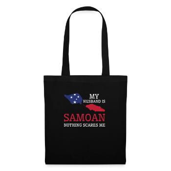 Nothing Scares Me My Wife Is Samoan Husband Samoa - Tote Bag - black - Front