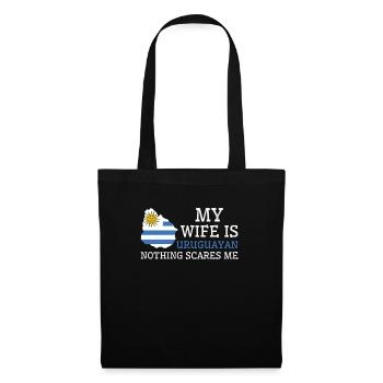 Nothing Scares Me My Wife Is Uruguayan Husband - Tote Bag - black - Front