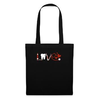Cher hygiéniste dentaire, dentiste, orthodontie - Sac en tissu - noir - Devant