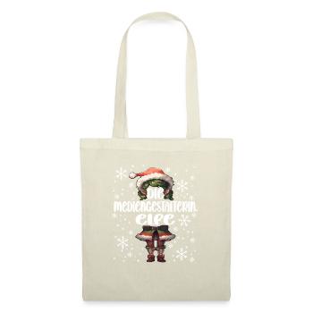 Weihnachtsoutfit Mediengestalterin - Stoffbeutel - Natur - Vorne