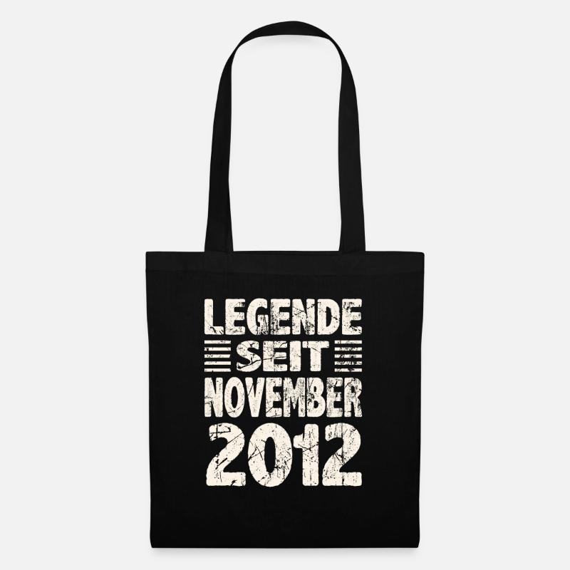 November 2012 Legende seit 11 Jahren Mann Frau - Stoffbeutel - Schwarz