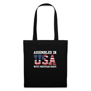 Patriote américain péruvien USA cultivé - Sac en tissu - noir - Devant