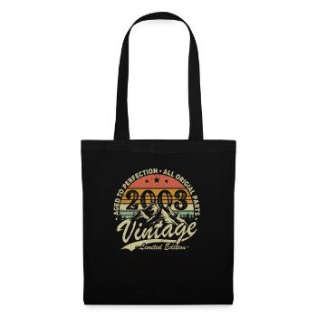Vintage 2003 Cadeau D’anniversaire Né En 2003 - Sac en tissu - noir - Devant