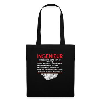 Definition Ingenieur - Stoffbeutel - Schwarz - Vorne