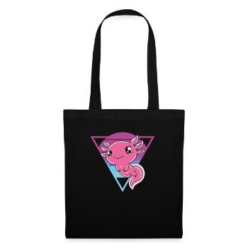 Cute Axolotl Funny Axolotl - Tote Bag - black - Front