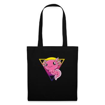 Cute Axolotl Funny Axolotl - Tote Bag - black - Front