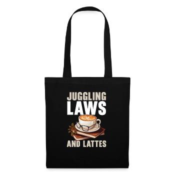 Assistante juridique Profession d’étudiante en droit Parajuriste - Sac en tissu - noir - Devant