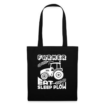 Farmer I'm A Farmer Eat Sleep Plow - Tote Bag - black - Front