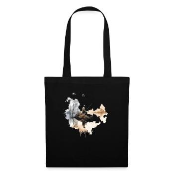 Vintage angler motif retro hobby fisherman fishing - Tote Bag - black - Front