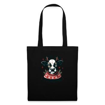 Holy Cow Its Christmas I Xmas Cow - Tote Bag - black - Front