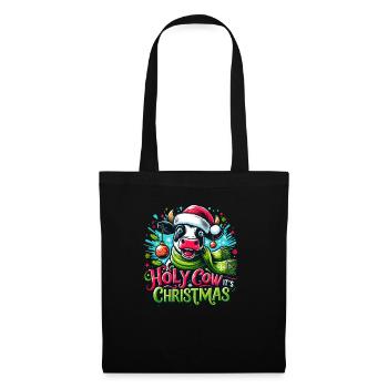 Holy Cow Its Christmas I Xmas Cow - Tote Bag - black - Front