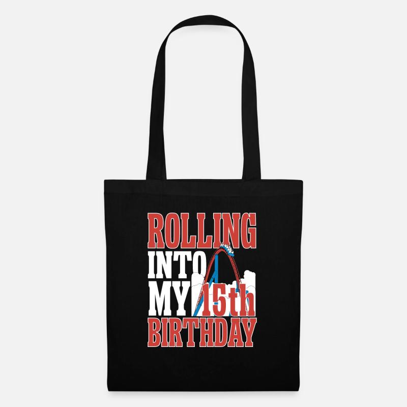 Roller Coaster Roller Coaster Amusement Park - Tote Bag - black