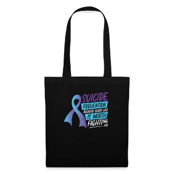 Mental Health Support Week Suicide Prevention - Tote Bag - black - Front