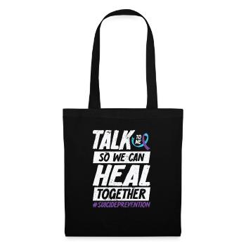 Sensibilisation à la prévention du suicide 988 - Sac en tissu - noir - Devant