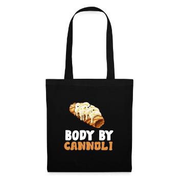 Cannoli Baker Italian Pastry Dessert Funny - Tote Bag - black - Front
