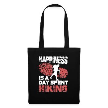 Hiking Happiness Is A Day Spent Hiking - Tote Bag - black - Front