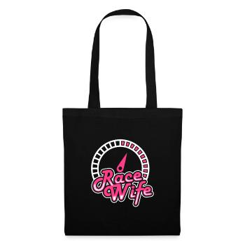 Race Woman Racing Quotes Car Racer Driver - Tote Bag - black - Front