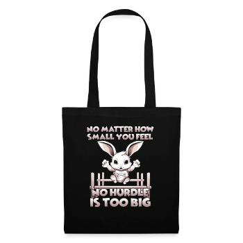 Kaninhop adventure: agility for your rabbit - Tote Bag - black - Front