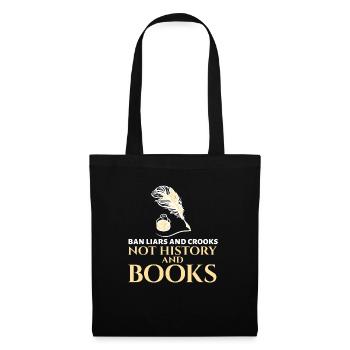Ban Liars And Crooks Not History And Books Book - Tote Bag - black - Front