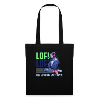 Lofi Music Lover Low Fidelity Japanische Ästhetik - Stoffbeutel - Schwarz - Vorne