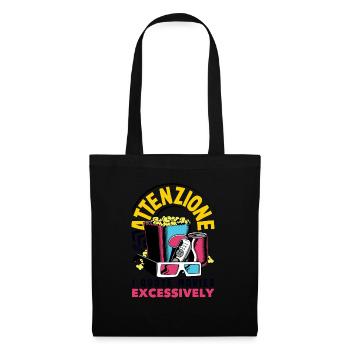 Citation du film Attenzione - Sac en tissu - noir - Devant