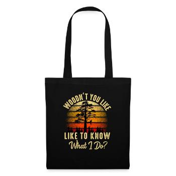 Arborist Tree Surgeon Woodworker Funny Logger - Tote Bag - black - Front