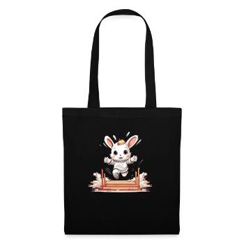 Kaninhop Mouvement amusant pour votre lapin Kaninhop - Sac en tissu - noir - Devant