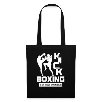 Kickboxing Kickboxing is my Anger Management - Tote Bag - black - Front