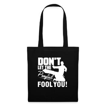Karate Karate Don't Let The Ponytail Fool You - Tote Bag - black - Front