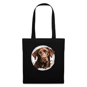 Labrador - Stoffbeutel - Schwarz - Vorne