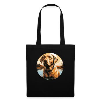 Labrador - Stoffbeutel - Schwarz - Vorne