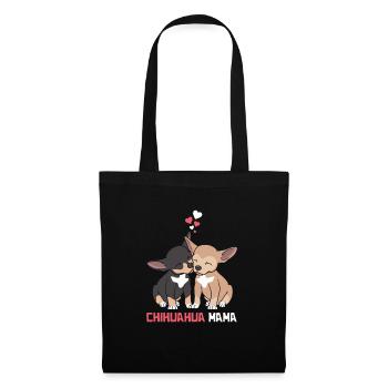 Beste Chihuahua Mama - Stoffbeutel - Schwarz - Vorne