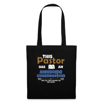 Prédicateur Religieux Ce Pasteur A Une Géniale - Sac en tissu - noir - Devant